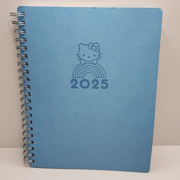 Hello Kitty 2025 Planner | Blue Spiral Notebook | Sanrio | Calendar | NEW - Picture 1 of 10